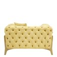 Esme Armchair - Tufted - Pistachio Green Fabric