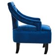 Faye Armchair - Midnight Blue Velvet Fabric