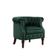 Freya Accent Chair - Green Velvet Fabric
