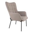 Glasgow Accent Armchair - Stone Fabric