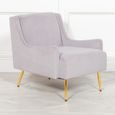 Accent Armchair - Grey Velvet