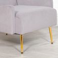 Accent Armchair - Grey Velvet