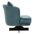 Hale Lounge Chair - Swivel - Azure Velvet Fabric