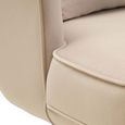 Hale Lounge Chair - Swivel - Cream Velvet Fabric