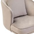 Hale Lounge Chair - Swivel - Grey Velvet Fabric