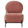 Haya Retro Chair - Dusky Rose Velvet Fabric