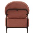 Haya Retro Chair - Dusky Rose Velvet Fabric