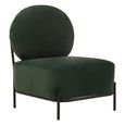 Haya Retro Chair - Green Velvet Fabric