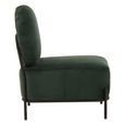 Haya Retro Chair - Green Velvet Fabric
