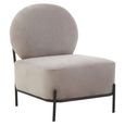 Haya Retro Chair - Mink Velvet Fabric