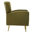 Hayley Armchair - Green Velvet Fabric