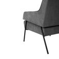 Henia Armchair - Ash Velvet Fabric