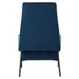 Henia Armchair - Blue Velvet Fabric