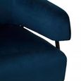 Henia Armchair - Blue Velvet Fabric