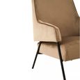 Henia Armchair - Mink Velvet Fabric