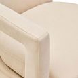 Hestia Armchair - Swivel - Beige Velvet Fabric
