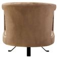Hestia Armchair - Swivel - Mink Velvet Fabric