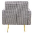 Holli Armchair - Black and White Fabric