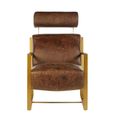 Hoxton Lounge Chair - Brown Leather