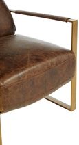 Hoxton Lounge Chair - Brown Leather