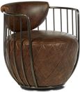 Hoxton Swivel Chair - Brown Leather