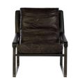 Hoxton Lounge Chair - Dark Brown Leather