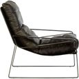 Hoxton Lounge Chair - Dark Brown Leather