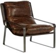 Hoxton Lounge Chair - Distressed Brown Leather