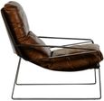 Hoxton Lounge Chair - Distressed Light Brown Leather