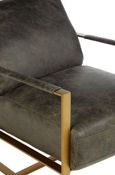 Hoxton Lounge Chair - Ebony Leather