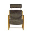 Hoxton Lounge Chair - Ebony Leather