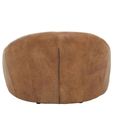 Hoxton Accent Chair - Curved - Light Brown Leather