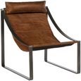 Hoxton Lounge Chair - Light Brown Leather