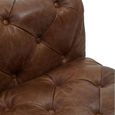 Hoxton Lounge Chair - Vintage Brown Tufted Leather