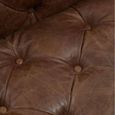 Hoxton Lounge Chair - Vintage Brown Tufted Leather