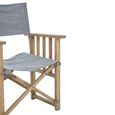 Hugh Chair - Grey Linen Fabric with American Oak