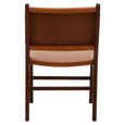 Inca Chair - Antique Brown Leather with Teak Wood