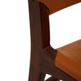 Inca Chair - Antique Brown Leather with Teak Wood
