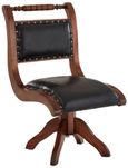 Inca Chair - Swivel - Black Leather