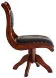 Inca Chair - Swivel - Black Leather