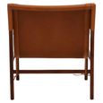 Inca Chair - Brown Leather with Teak Wood - Sling