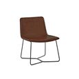 Joren Lounge Chair - Tan Brown Faux Leather