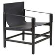 Kendari Armchair - Black Leather