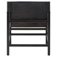 Kendari Armchair - Black Leather