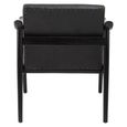 Kendari Lounge Chair - Black Leather