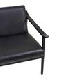 Kendari Lounge Chair - Black Leather