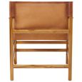 Kendari Armchair - Brown Leather
