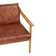 Kendari Lounge Chair - Brown Leather
