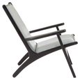 Kendari Lounge Chair - Grey Leather with Teak Wood
