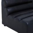 King Chair - Distressed Slate Grey Leather - Armless